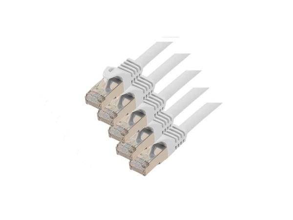 S/CONN RJ45-RJ45, m-m, 0.25m, 0,25 m, Cat7, S/FTP (S-STP), RJ-45, RJ-45, Hvit