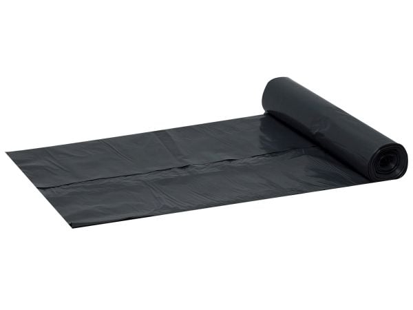 Plastiksække sort Premium 700x1100x0,020mm 10stk/rul - (10 x 20 ruller)