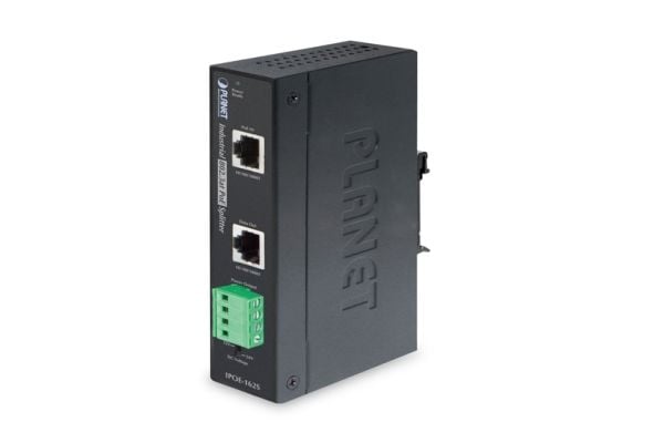 PLANET IPOE-162S - PoE splitter (DIN-skinnemonterbar) - 48 - 56 V - 25 watt - Ethernet 10/100/1000 - utgangskontakter: 1