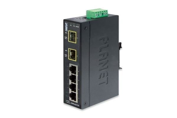 PLANET ISW-621TF, Hallitsematon, L2, Fast Ethernet (10/100), Täysin kaksipuolinen, Seinäkiinnitteinen