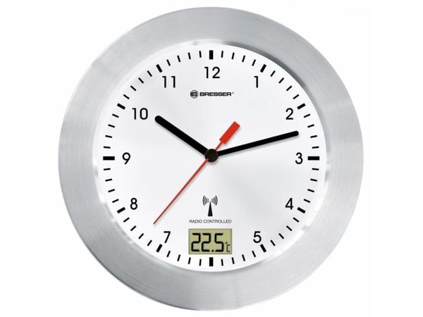 [OUTLET] - Bresser MyTime Bath white radio controlled Bathroom Clock