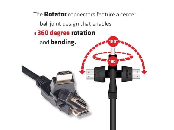Club 3D CAC-1360 - HDMI-kabel med Ethernet - HDMI hann dreining til HDMI hann dreining - 2 m - 4K-støtte