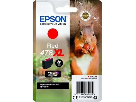 Epson 478XL - 10.2 ml - høykapasitets - rød - original - blekkpatron - for Expression Home HD XP-15000
