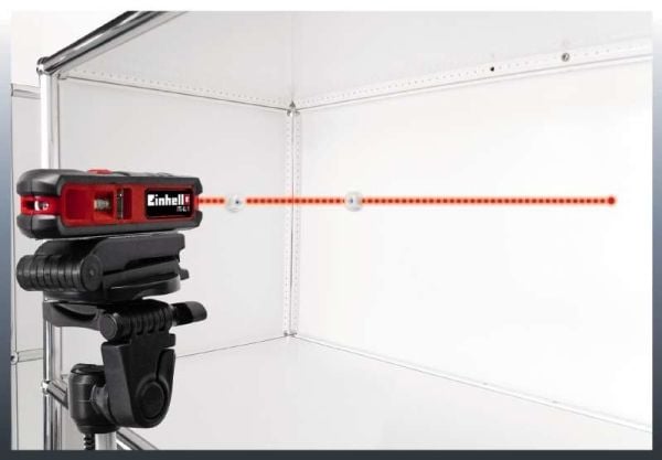 Einhell 4006825616217, 5 m, 20 m, Linje/punktmåler, Sort, Rød, 110 mm, 200 mm