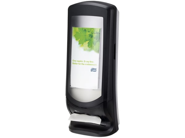 Serviettdispenser Tork N4 Xpressnap svart, veggmodell