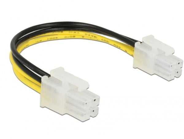 Delock - Strømkabel - 4-pin intern strøm (hann) til 4-pin intern strøm (hann) - 15 cm - låst