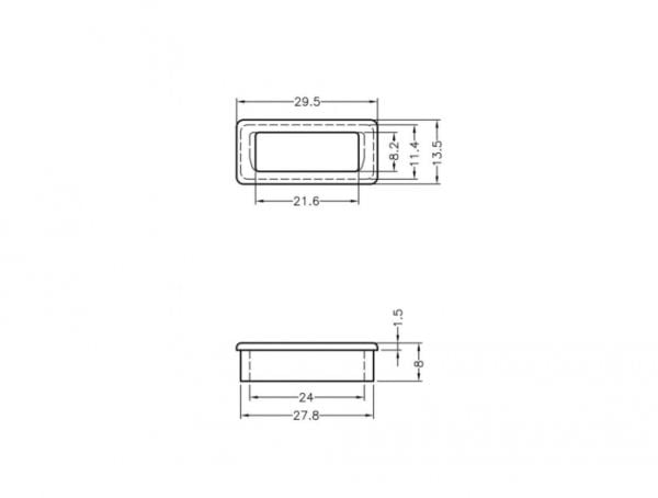 DeLOCK 60160, DVI, Musta, Termoplastiset elastomeerit (TPE), 13,5 mm, 29,5 mm, 8 mm