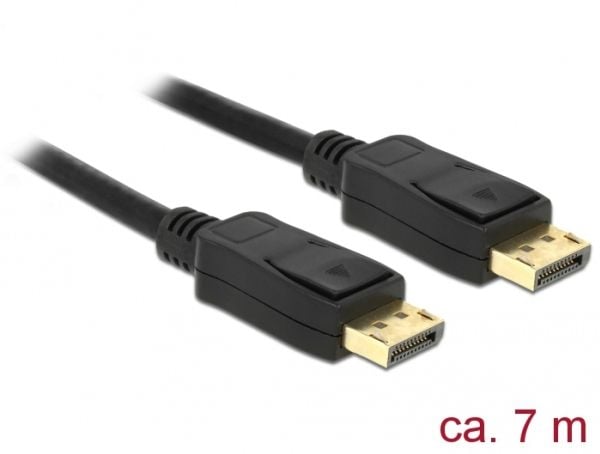 Delock - Skjermkabel - DisplayPort (hann) til DisplayPort (hann) - DisplayPort 1.2 - 7 m - svart