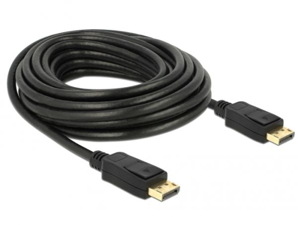 Delock - Skjermkabel - DisplayPort (hann) til DisplayPort (hann) - DisplayPort 1.2 - 7 m - svart