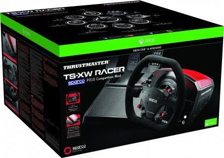 Thrustmaster TS-XW Racer Sparco P310, Ratt + pedaler, PC, Xbox One, Digitalt, 1080°, Koblet med ledninger (ikke trådløs), Svart