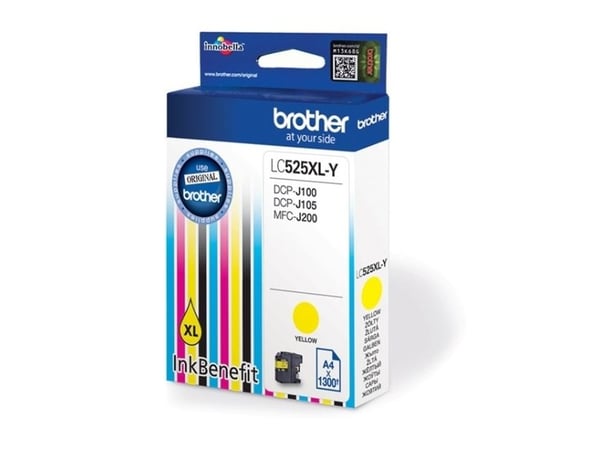 Brother LC529XL-Y - Super High Yield - gul - original - blekkpatron - for Brother DCP-J100, DCP-J105, DCP-J200