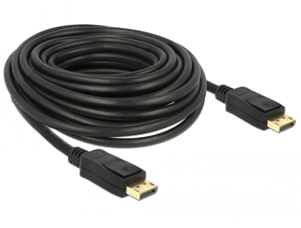 Delock - Skjermkabel - DisplayPort (hann) til DisplayPort (hann) - DisplayPort 1.2 - 10 m - svart