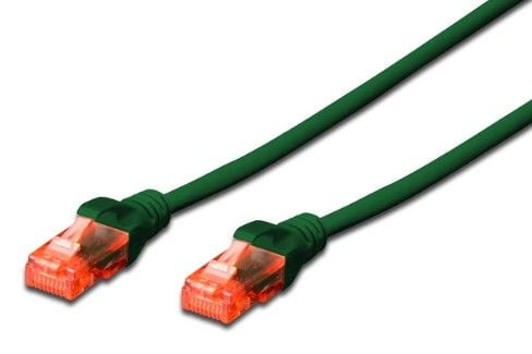 DIGITUS Professional - Koblingskabel - RJ-45 (hann) til RJ-45 (hann) - 10 m - UTP - CAT 6 - IEEE 802.3 - halogenfri, formstøpt, uten hindringer - g...