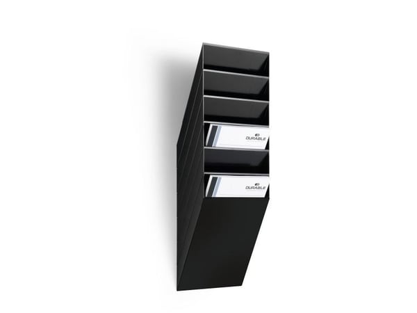 Durable FLEXIBOXX, 6 hyllyä, Musta, A4, 240 mm, 135 mm, 690 mm