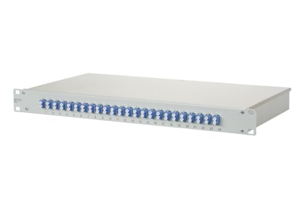 METZ CONNECT OpDAT, LC, grå, aluminium, stål, hyllemontering, 1U, 482,6 mm
