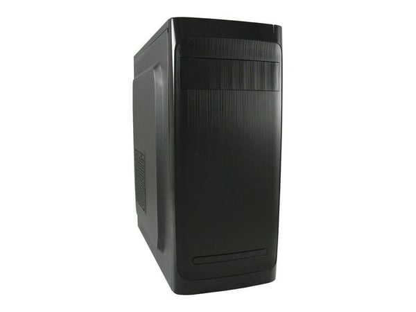 LC Power Classic 7034B - Tower - ATX - ingen strømforsyning - svart, børstet aluminiumssvart - USB/lyd