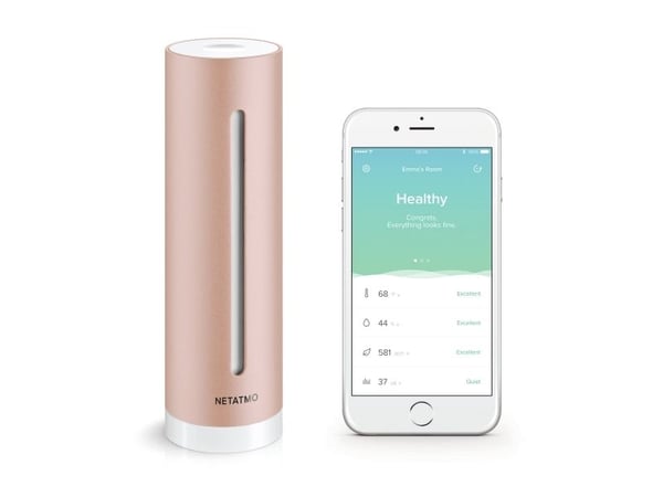 Netatmo Healthy Home Coach - Klimatövervakare - guldrosa