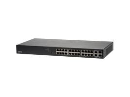 Axis T8524 PoE+ Network Switch - Switch - Administrerad - 24 x 10/100/1000 (PoE+) + 2 x kombinations-Gigabit SFP (upplänk) - skrivbordsmodell, rack...