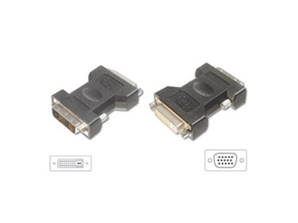 LogiLink AD0002, VGA, DVI-I, Svart