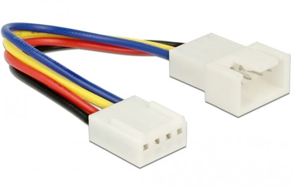 Delock - Forlengelseskabel for viftestrømforsyning - 4-pins PWM (hann) til 4-pins PWM (hunn) - 10 cm