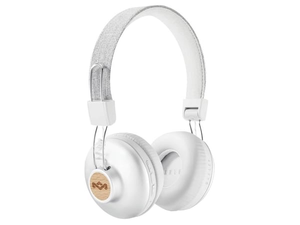 House of Marley Positive Vibration 2 Wireless - Hörlurar med mikrofon - på örat - Bluetooth - trådlös - silver