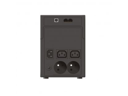EVER EASYLINE 1200AVR - UPS - AC 230 V - 600 Watt - 1200 VA - 7 Ah - USB - utgångskontakter: 4