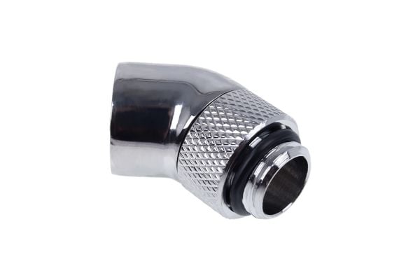 Alphacool istapvinkeladapter 45? dr - G1/4 AG til G1/4 IG - Chrome (17247)