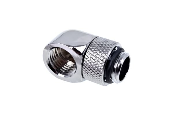 Alphacool Eiszapfen Connector Series L-connector - Armatur for væskekjølesystem - krom