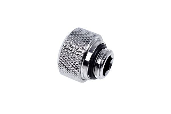 Alphacool Eiszapfen Connector Series HardTube Socket - Armatur for væskekjølesystemkompresjon - sølvnikkel