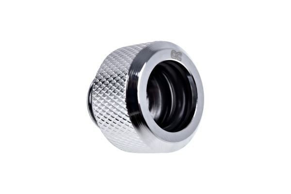 Alphacool Eiszapfen Connector Series HardTube Socket - Armatur for væskekjølesystemkompresjon - sølvnikkel