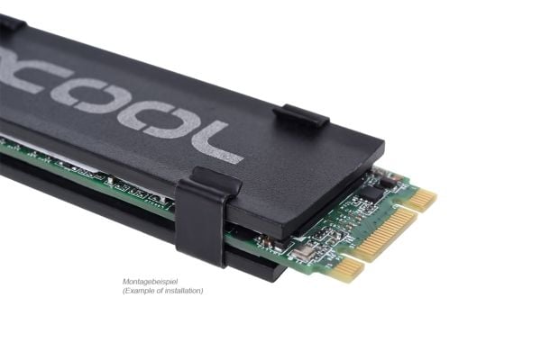 Alphacool HDX - M.2 SSD M01, Jäähdytyslevy/jäähdytin, Musta