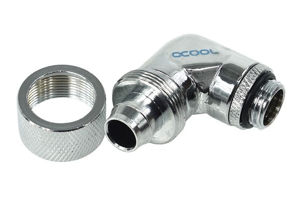 Alphacool HF Ruuviliitin - Jäähdytysjärjestelmän sovitin - kromi