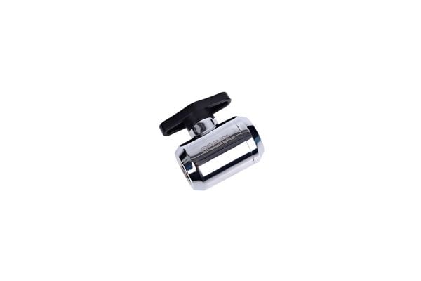Alphacool Eiszapfen 2 Way Ball Valve - Ventil for væskekjølesystem - krom
