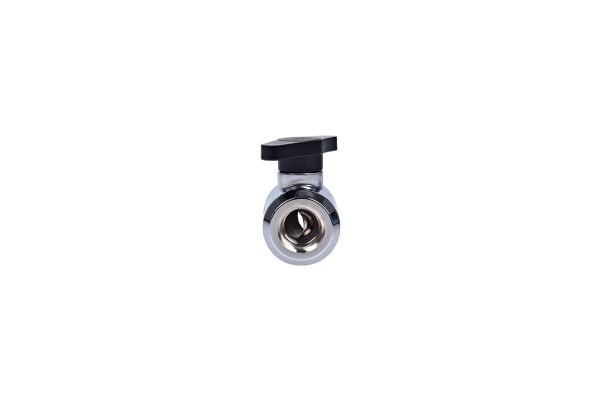 Alphacool Eiszapfen 2 Way Ball Valve - Ventil for væskekjølesystem - krom
