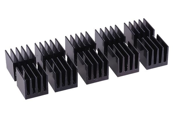 Alphacool - Varmesenke for videokortminne - aluminium - svart (en pakke 10)