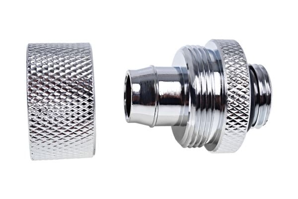 Alphacool Eiszapfen 16/10mm compression fitting G1/4 - Armatur for væskekjølesystem - krom, sølvnikkel