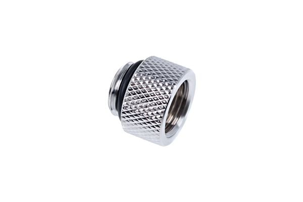 Alphacool Eiszapfen Connector Series Extension - Armatur for væskekjølesystem - sølvnikkel