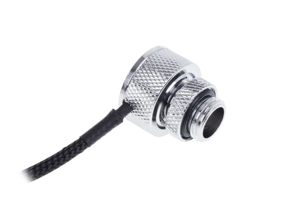 Alphacool Eiszapfen Temperature Sensor G1/4 IG/IG with AG Adapter - Temperatursensor for væskekjølesystem - krom - 50 cm