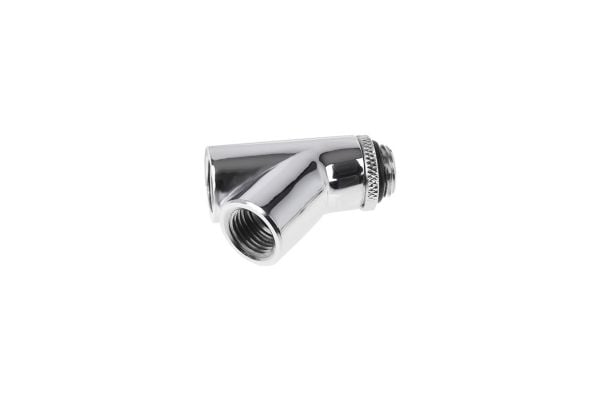 Alphacool Eiszapfen Y-kontakt 45° - G1/4 - tilkoblingsadapter for væskekjølingssystem - krom
