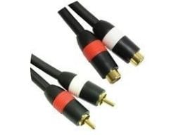MicroConnect - Äänikaapeli - RCA han til RCA hun - 5 m