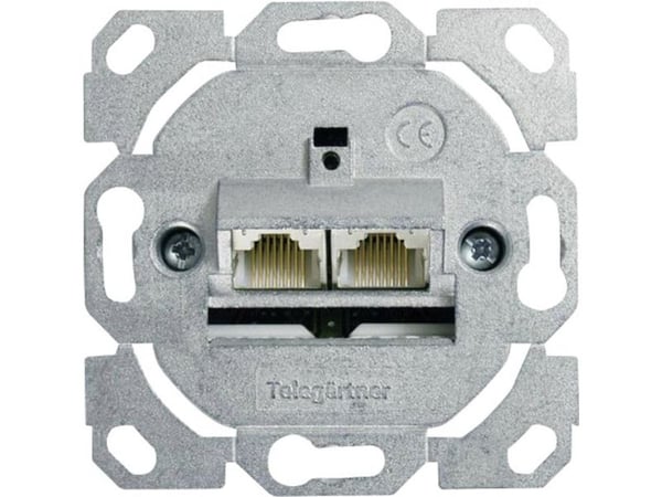 Telegärtner 100022944, 2 x RJ-45, 500 mO, sinkki, sinkki, -40 - 70 °C, 70 mm, 70 mm
