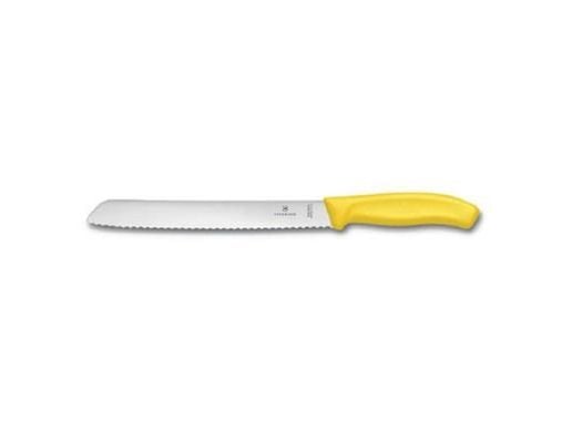 Brødkniv Classic Victorinox Fibrox klinge 21 cm Gult håndtag,stk