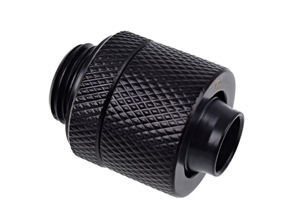 Alphacool Eiszapfen Connector Series Straight Socket 13/10mm - Armatur for væskekjølesystemkompresjon - mørkesvart