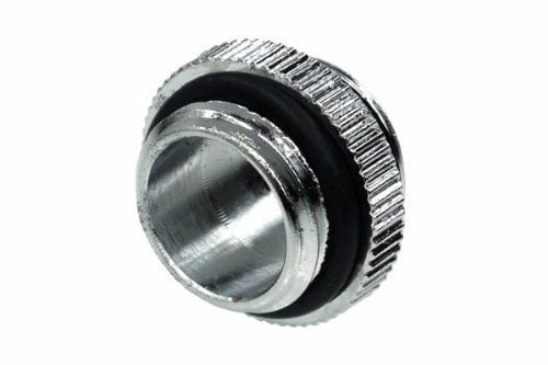 Alphacool dobbel nippel G1/4 ytre gjenger til G1/4 - tilkoblingsadapter for væskekjølingssystem - krom