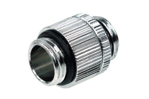Alphacool dobbel nippel G1/4 ytre gjenger til G1/4 - tilkoblingsadapter for væskekjølingssystem - krom