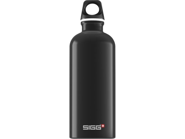 SIGG Traveller, 600 ml, Idretter, Sort, Aluminium, Voksen, Skrulokk