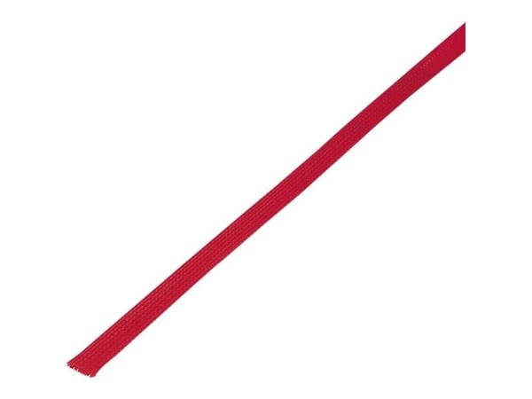 TRU COMPONENTS 1571635 CBBOX0612-RD Strømpeflexslange Rød PET 6 til 12 mm 10 m 10 m