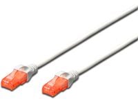 DIGITUS Professional - Koblingskabel - RJ-45 (hann) til RJ-45 (hann) - 5 m - UTP - CAT 6e - halogenfri, formstøpt, uten hindringer - hvit