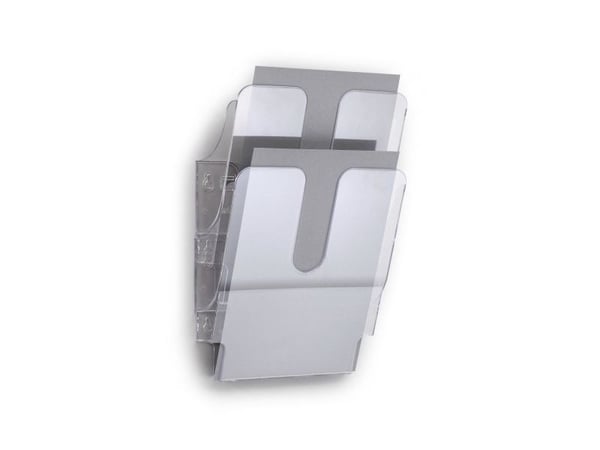 Durable FLEXIPLUS, 2 hyllyä, Läpinäkyvä, A4, 360 mm, 100 mm, 247 mm
