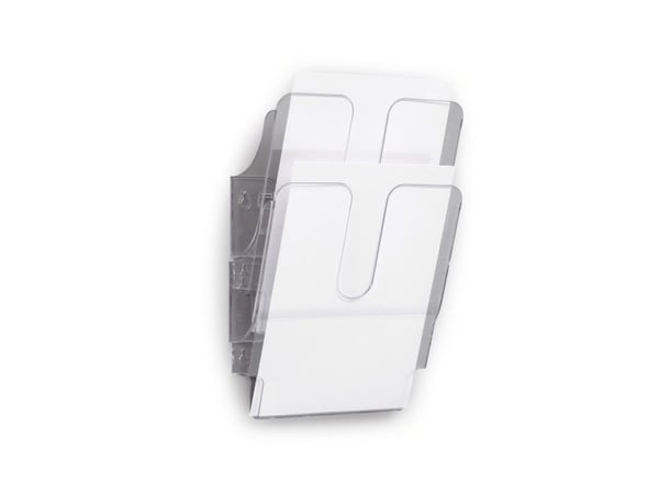 Durable FLEXIPLUS, 2 hyllyä, Läpinäkyvä, A4, 360 mm, 100 mm, 247 mm